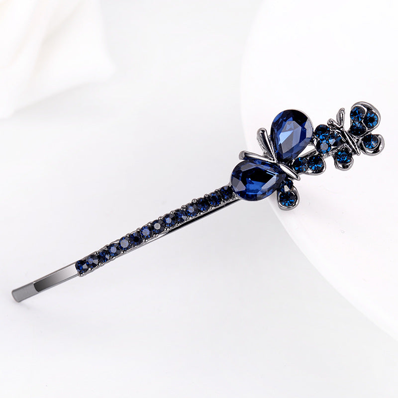 Women's Creative Bow Side Clip Rhinestone Headwear