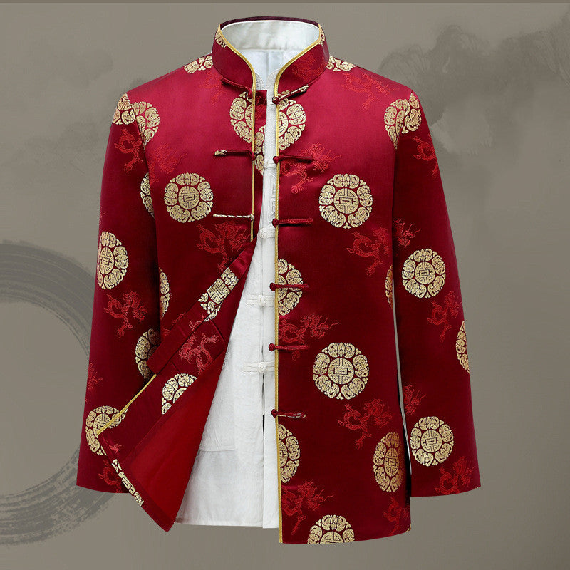 Couple Tang Suit Men's Middle-aged And Elderly Jacket