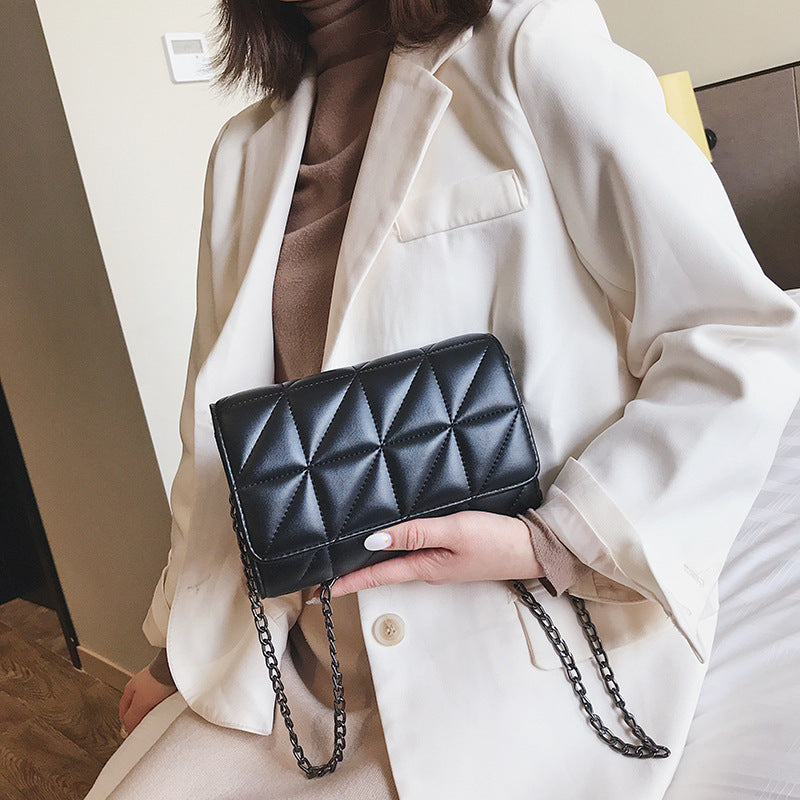 Women Chain One Shoulder Messenger Bag Fashion Rhombus