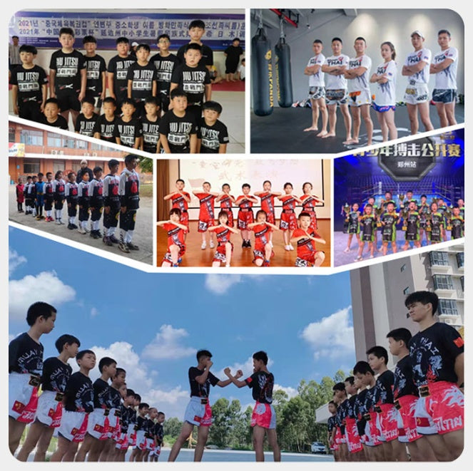 Boxing Cat Fighting Sports MMA Stretch Boxing Shorts Sanda Muay Thai Pants Training Children's Male And Female Martial Arts