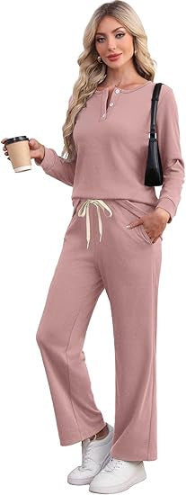 Fashionable Solid Color Versatile Women's Casual Suit