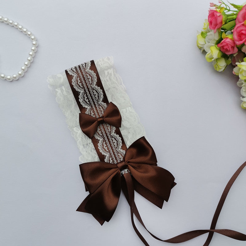 Lolita Headband Headwear Handmade Lace Bow