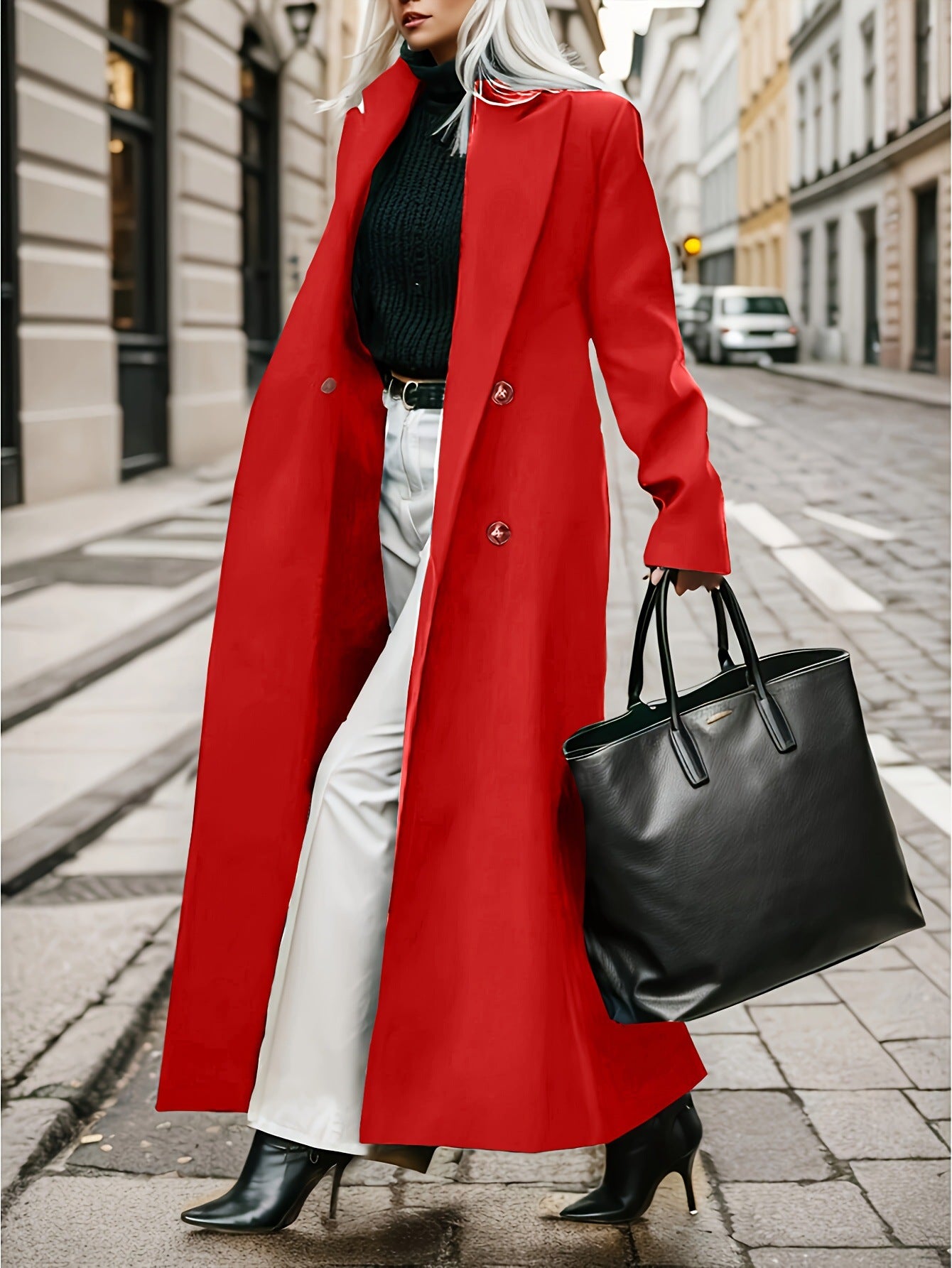 Women's Double Breasted Trench Coat