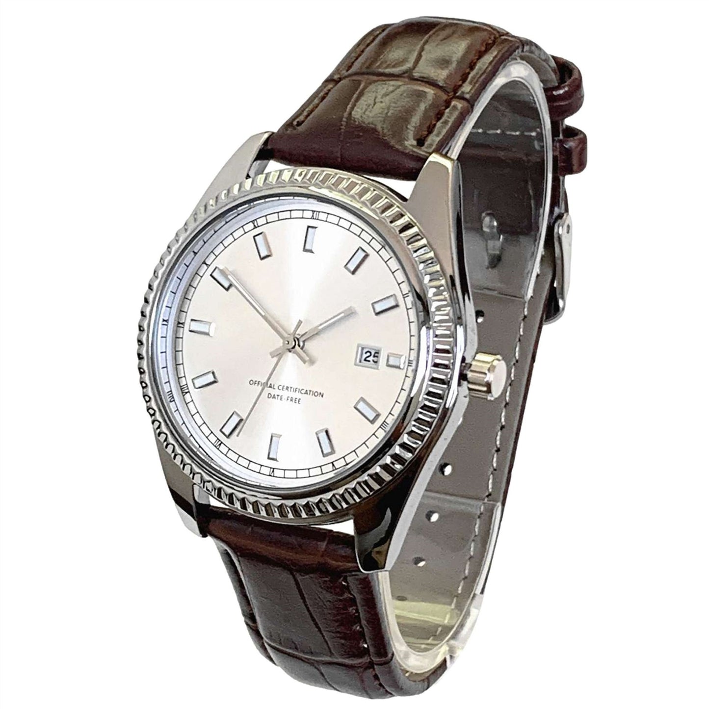 Business Leather Strap Classic Oyster Watch