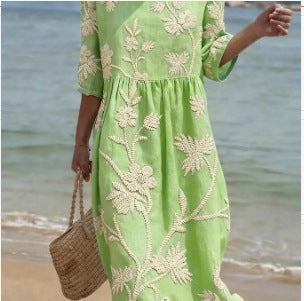 Casual Printed Temperament Long Skirt Girl