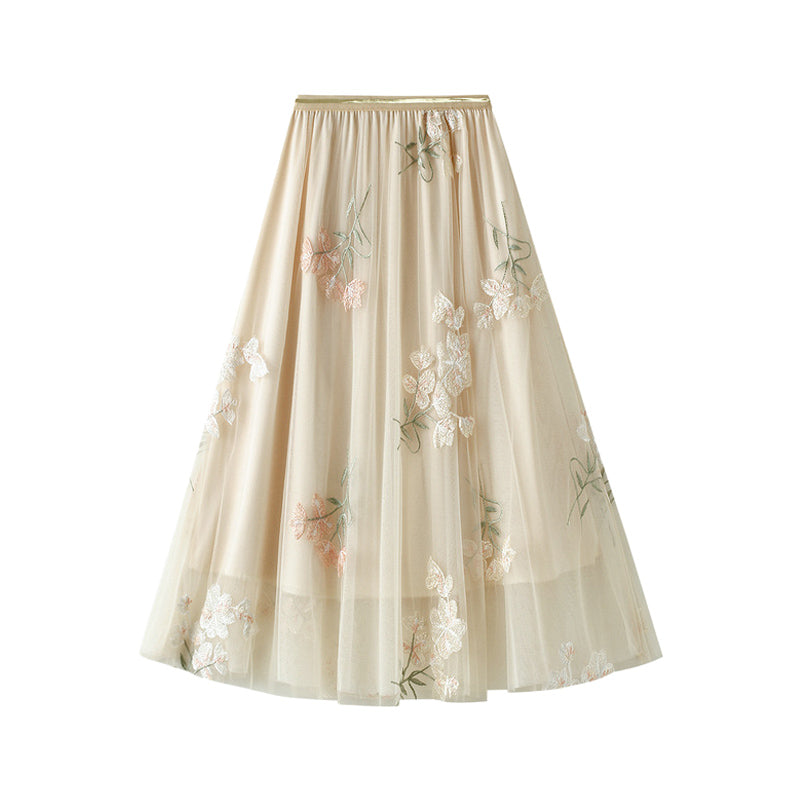 High Waisted Skirt With A Slim And Elastic Waistline