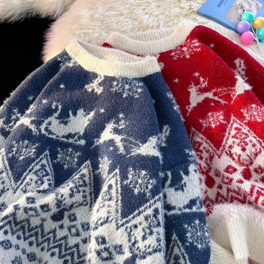 Men's Polyester Warm Sweater In Winter