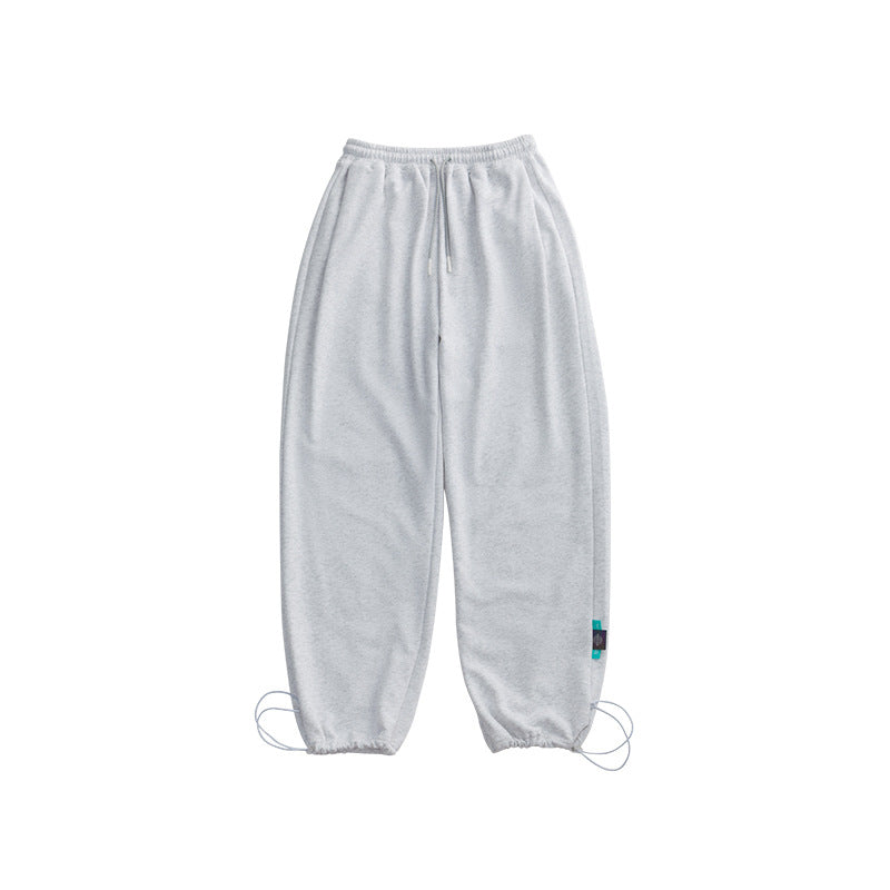 Solid Color Casual Loose Drawstring Sweatpants