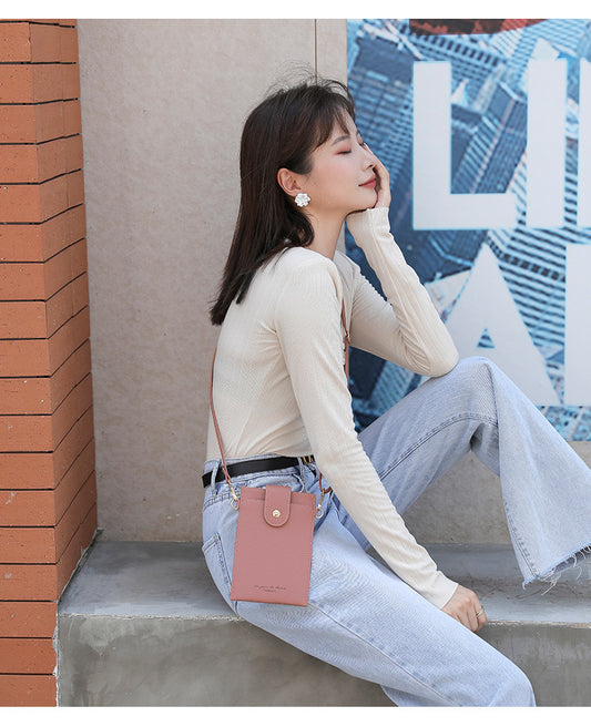 Mini Niche Korean Style Thin Women's Messenger Phone Bag