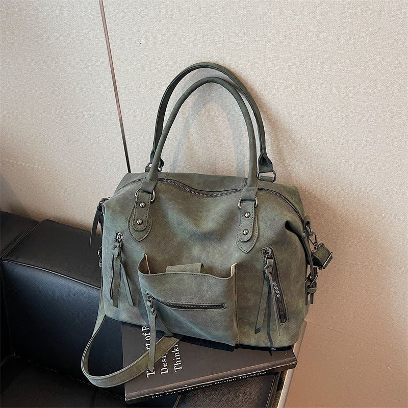Retro Textured Women's Large-capacity Casual Fashion Messenger Bag
