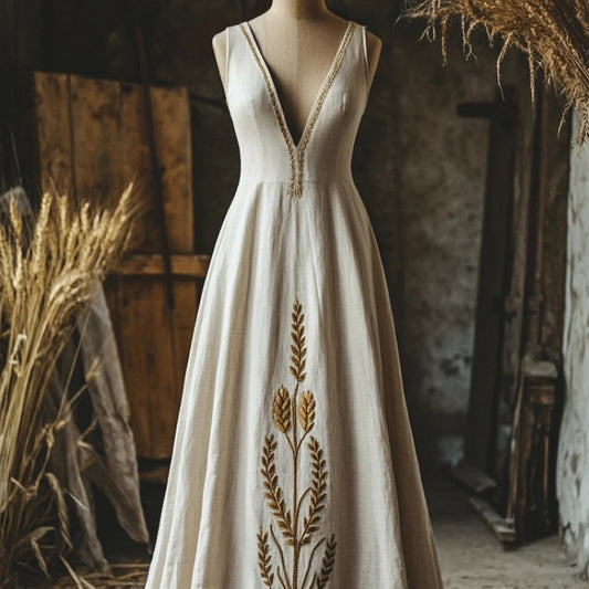Plus-size Womens Loose Versatile Dress With A Creative Design