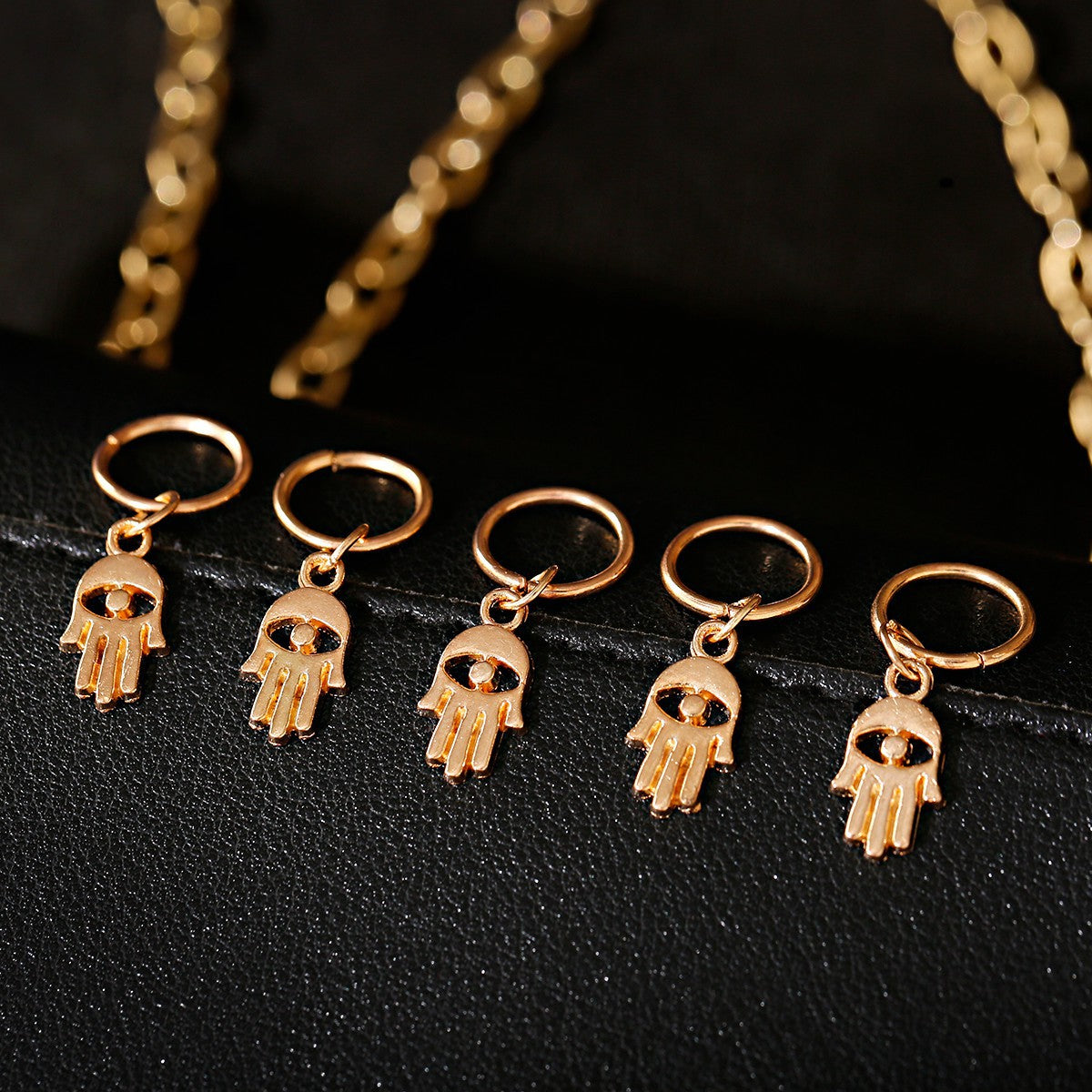 Dreadlocks Buckle Metal Loop Braided Hair Ring Hip Hop Disco Braid