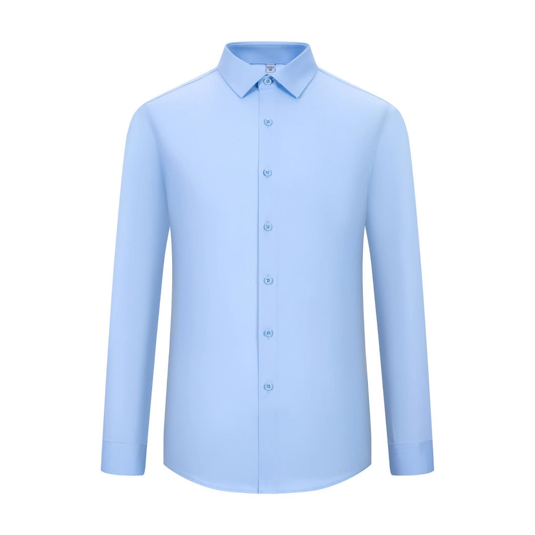 Three-proof Shirt Men's Long-sleeved Bamboo Fiber
