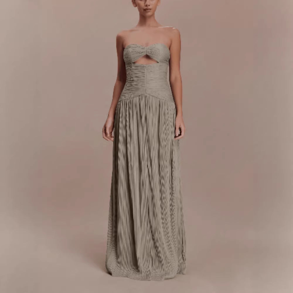 Bustier Ruched High-end Evening Gown Dress
