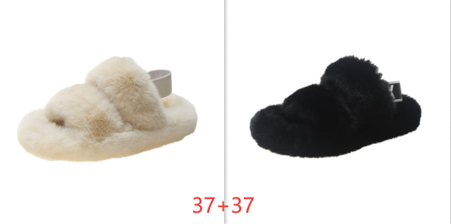 Zenda Vilde Hjemmesko i Pels til Kvinder