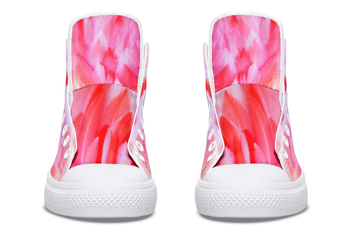 Men's And Women's Fashion Color Printing High-top Canvas Shoes