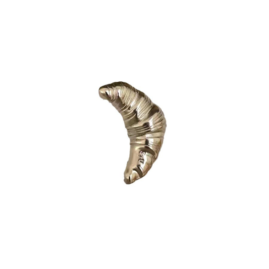 Croissant Corsage Broche High-end Kvindeligt Designfølelse Niche Sølv Kan Rose Par Emblem