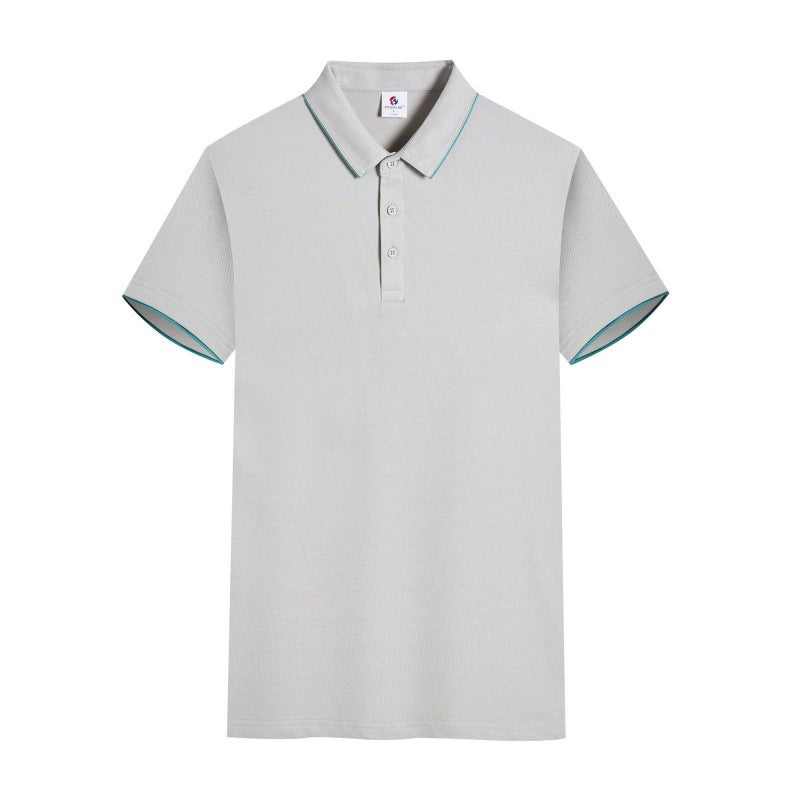 Men's And Women's Same Style Short Sleeve Work Clothes Youth Lapel T-shirt