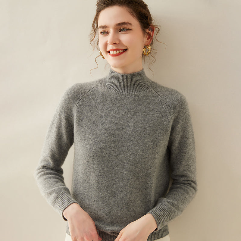 Women's Thickened Sweater Autumn And Winter Wool Knitted Bottoming Shirt