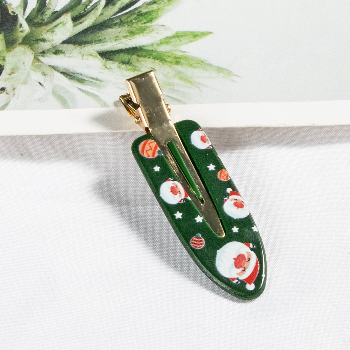 Christmas Themed Elk And Bear Cookie Hair Clips