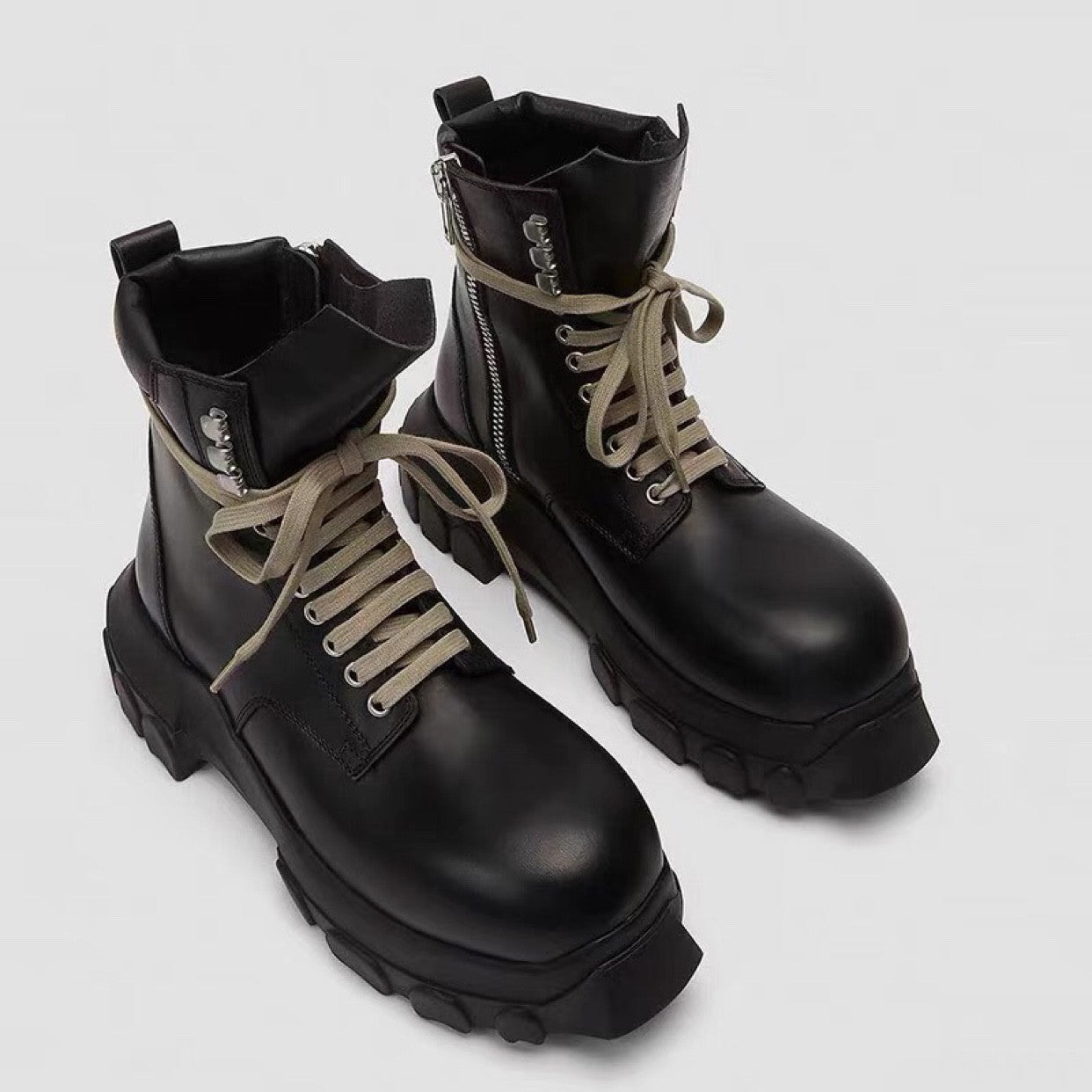 Mænds high-top britiske retro tyksålede Martin støvler