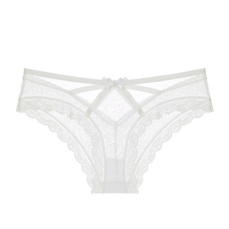 Women's Bow Lace Low Waist Briefs