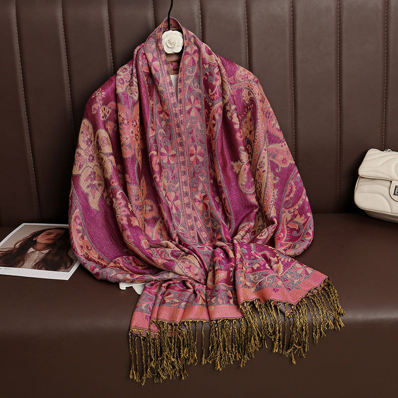 Jacquard Outerwear Women's Shawl Spring And Summer