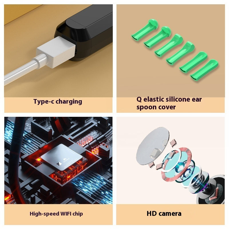 Wholesale Cross-border Children NE3-D Visual Earpick Ear Pick Wireless Cleaning Endoscope HD Fantastic Ear Picker
