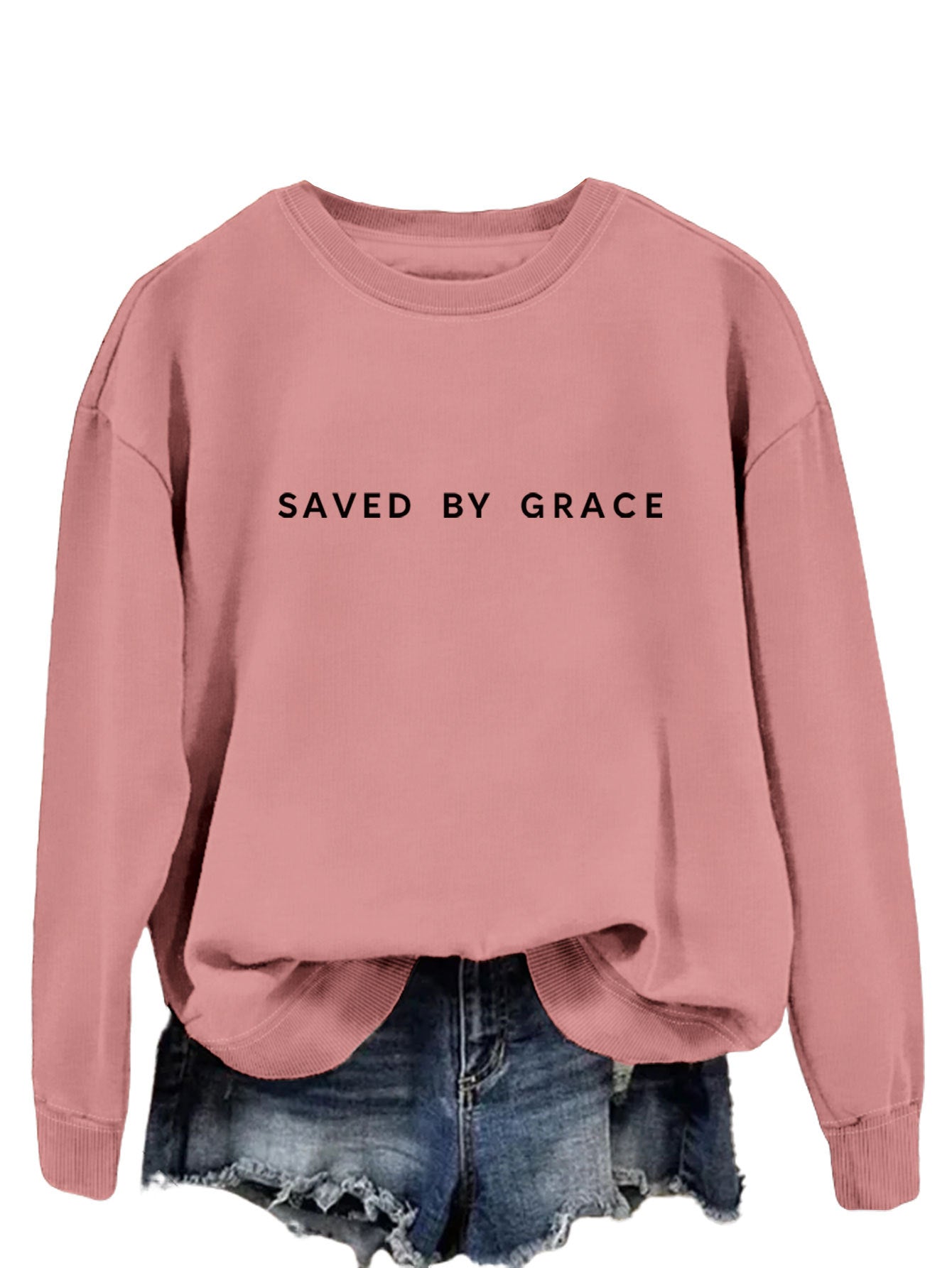 Moderigtig enkel løs sweater til damer