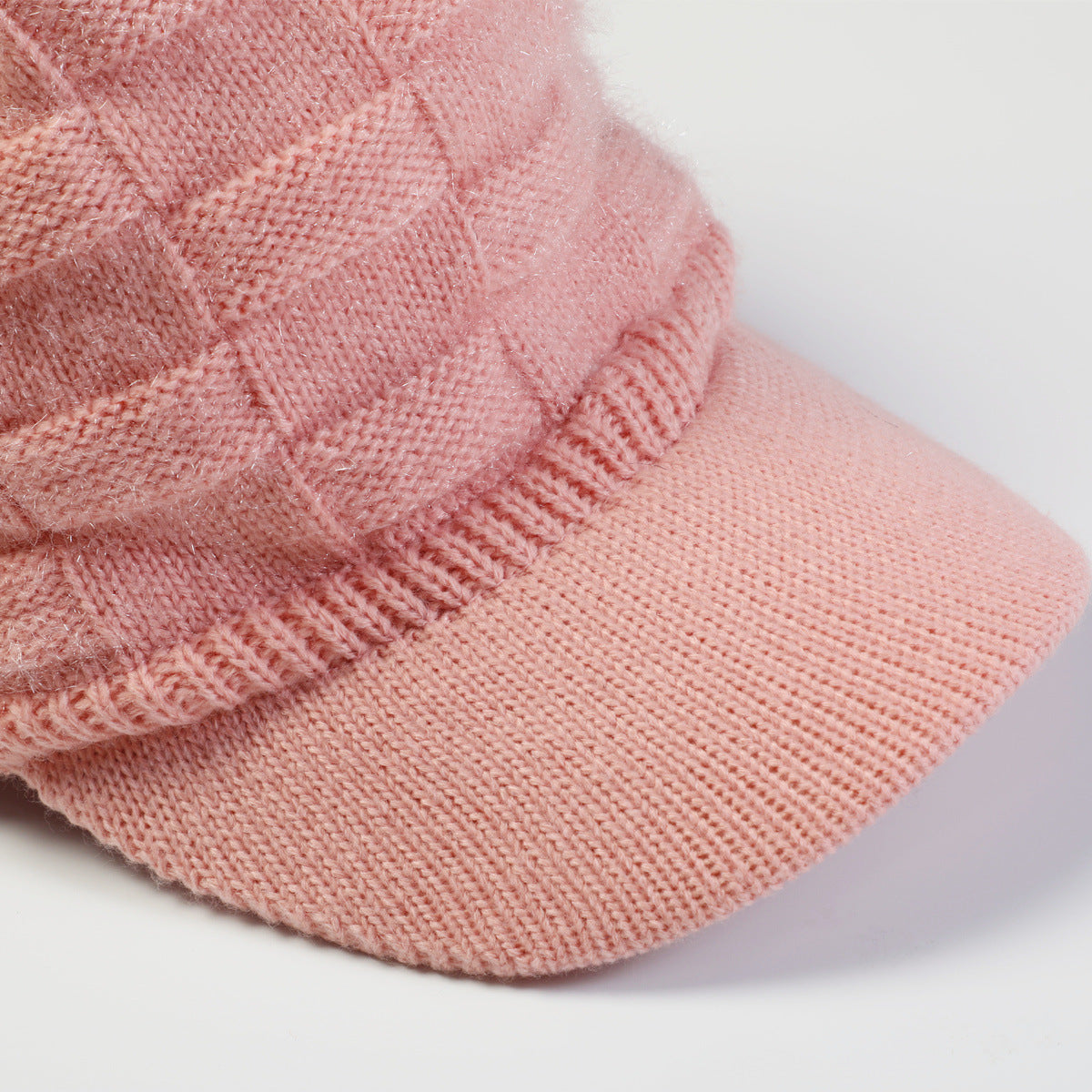 Thick Jacquard Square Knitting Wool Warm Hat
