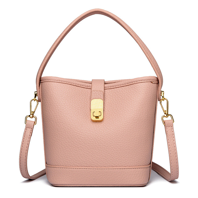 Fashionable Minimalist Multi-layer Single Shoulder Bag Niche Versatile Soft Leather
