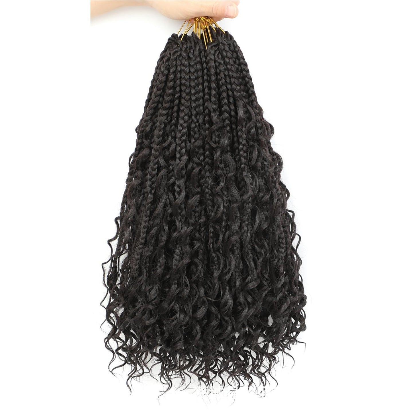 Synthetic Fiber Crochet Wig Braided Three-strand Braid