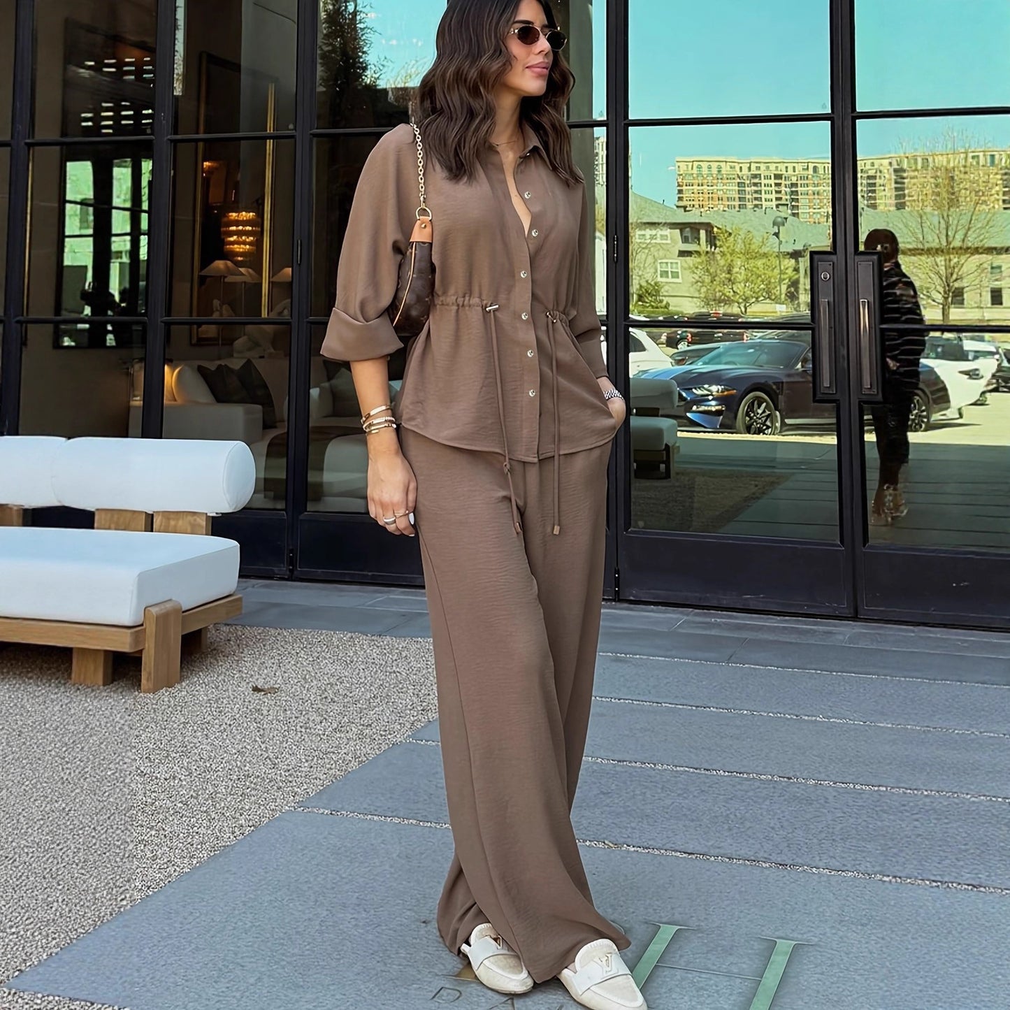 Womens Fashion Commuter-style Shirt Set