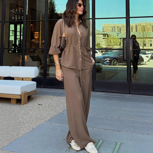 Womens Fashion Commuter-style Shirt Set