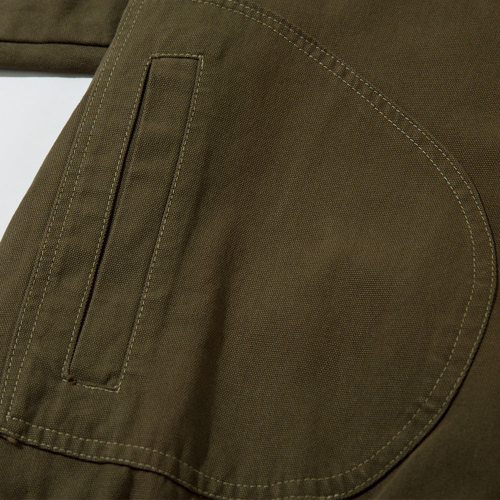 American Contrast Color Lapels Jacket Men