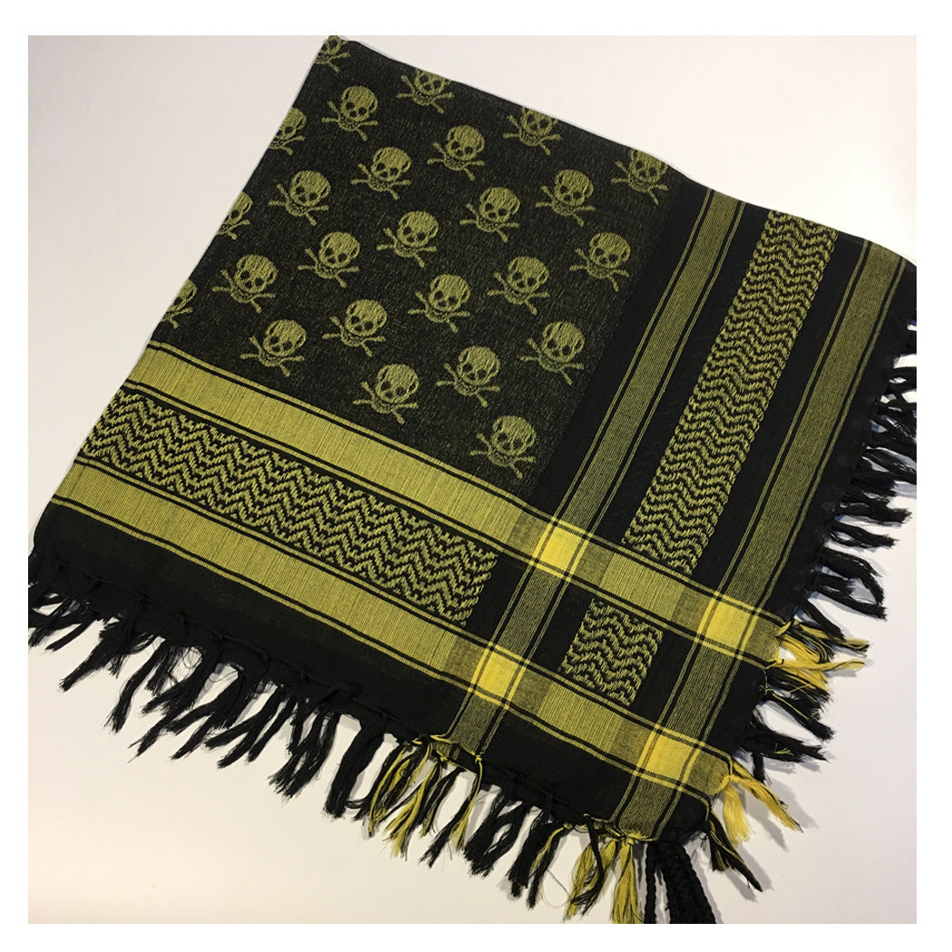 Square Tactical Ghost Head Scarf Outdoor Houndstooth
