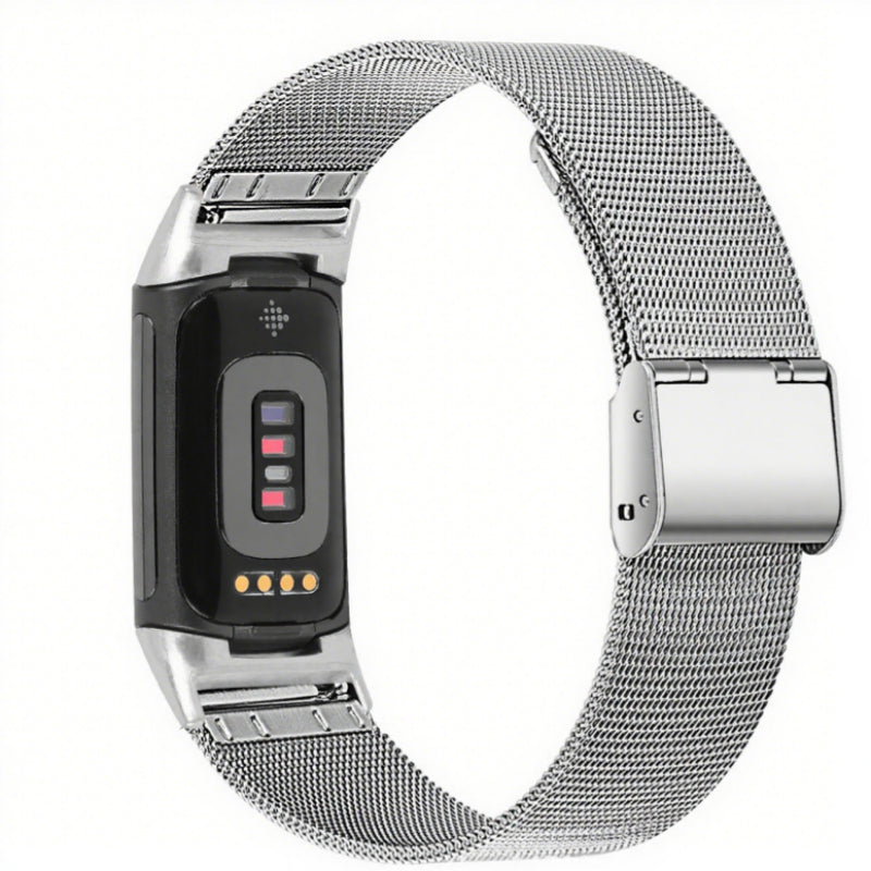 Alloy Strap With Card Buckle Fine Mesh Watch Strap