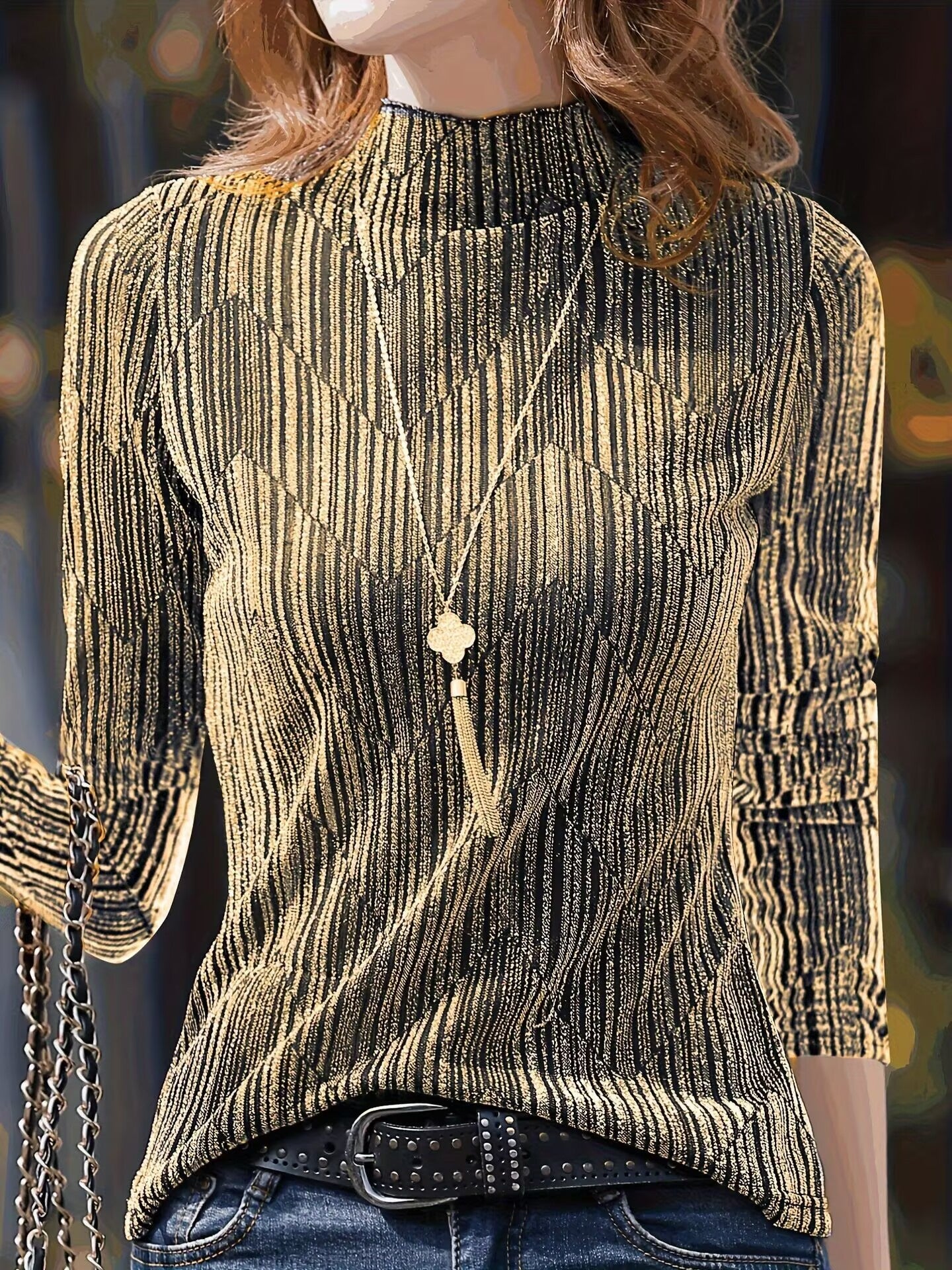 Ny stilfuld slim-fit casual top med et elegant plisseret design