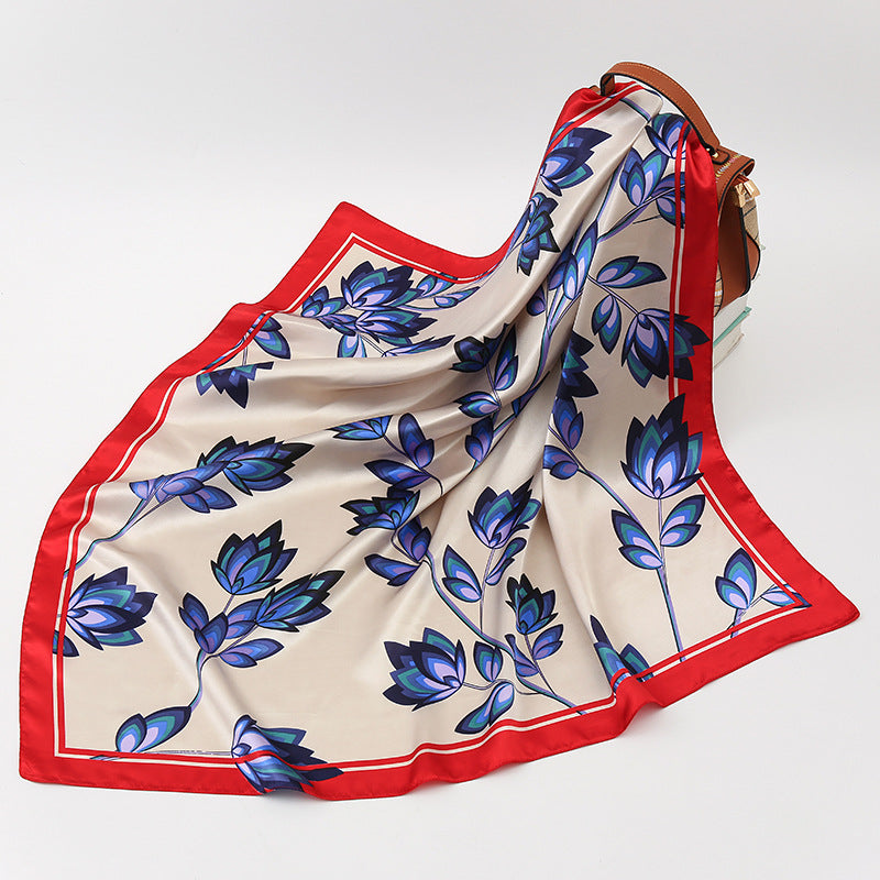 Simple And Elegant Plant Flower Large Square Scarf