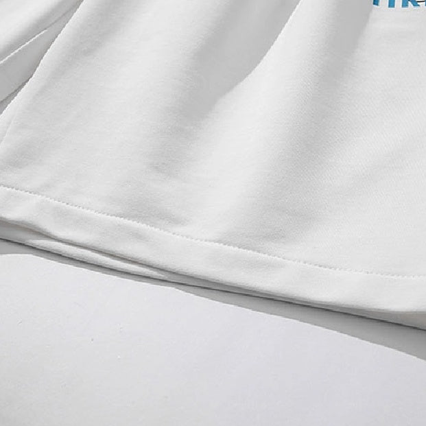 High-waisted Casual Sports Pants Loose Wide Leg Five-point Pants