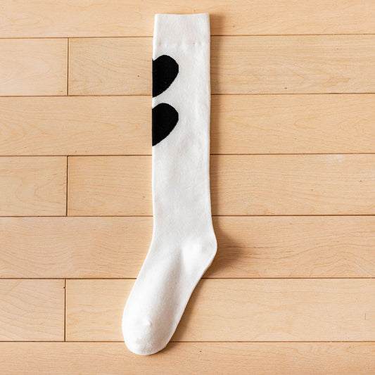 Student Punk Style Tube Socks Jk Uniform Harajuku Style Bow Calf Socks