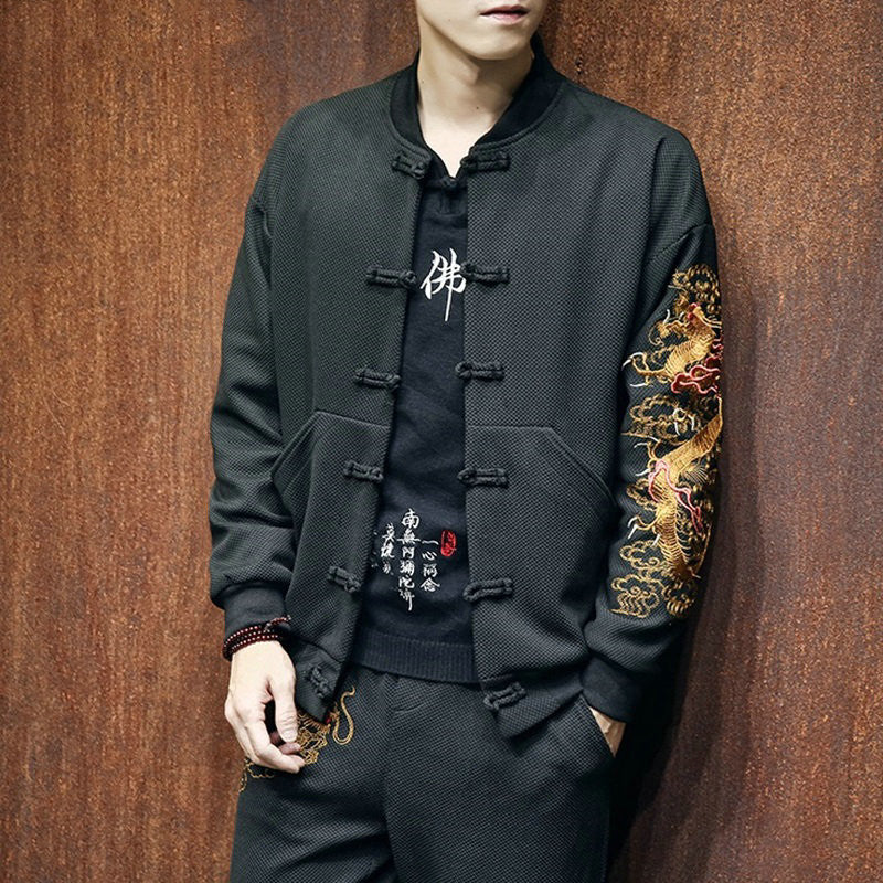 Coat Retro Style Hanfu Men's Suit