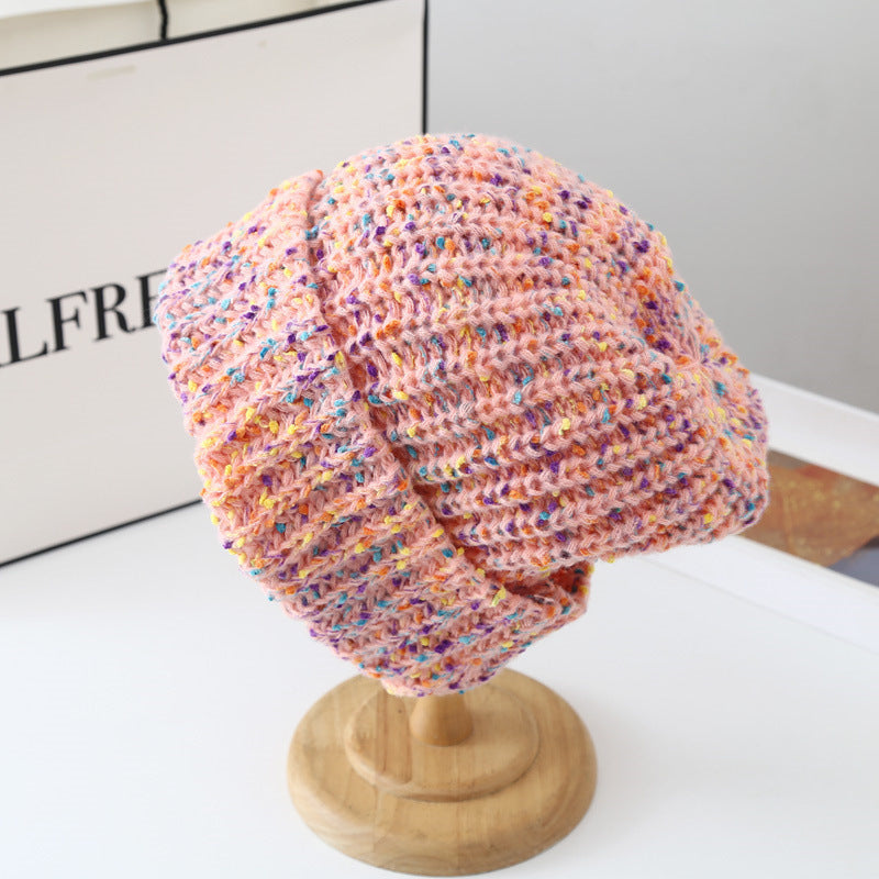 Women's Fashion Casual Hundred With Woolen Hat