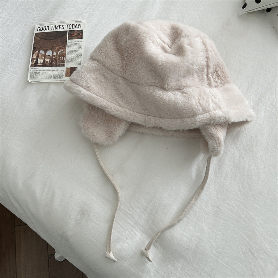 Ladies New Ear Protection Bucket Hat