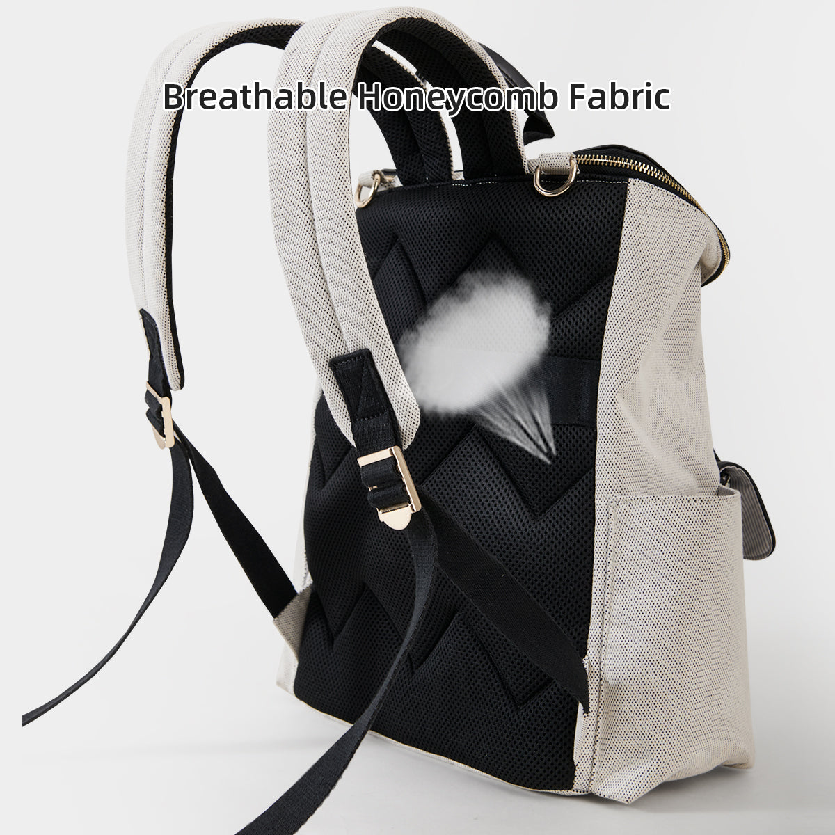Women's Fashion Multifunctional With Diaper Pad Large Capacity Travel Backpack
