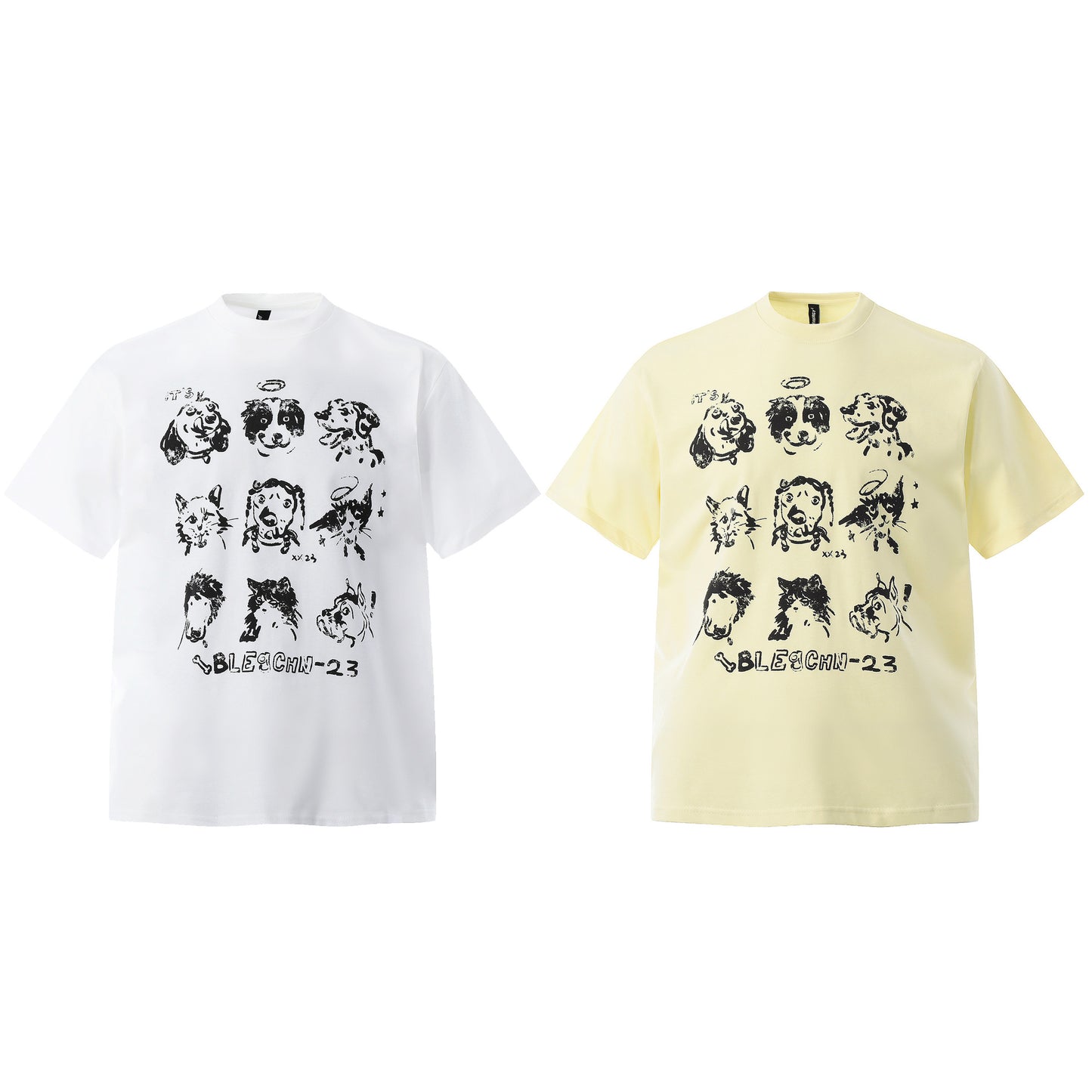 Street Pattern Loose Short Sleeve T-shirt