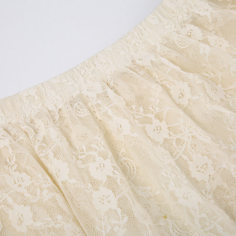 Fashionable Retro Trendy Lace Skirt
