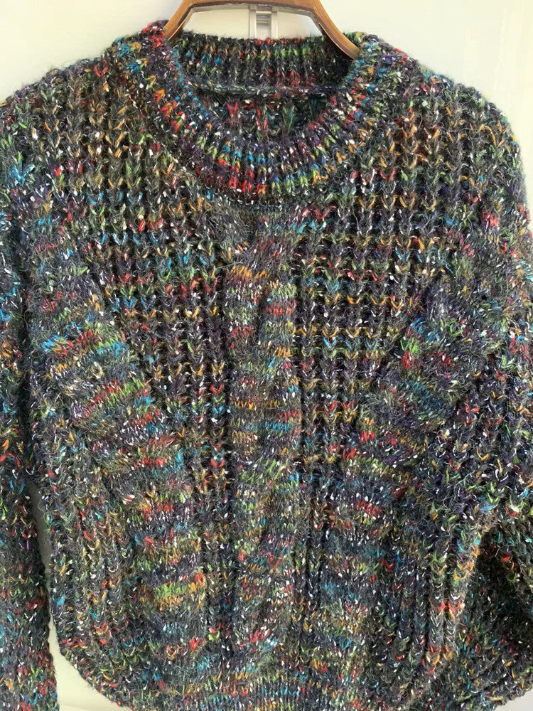 Autumn And Winter New Women's Wool Turtleneck Pullover Twist Long Sleeve Loose Knitted Bottoming Shirt