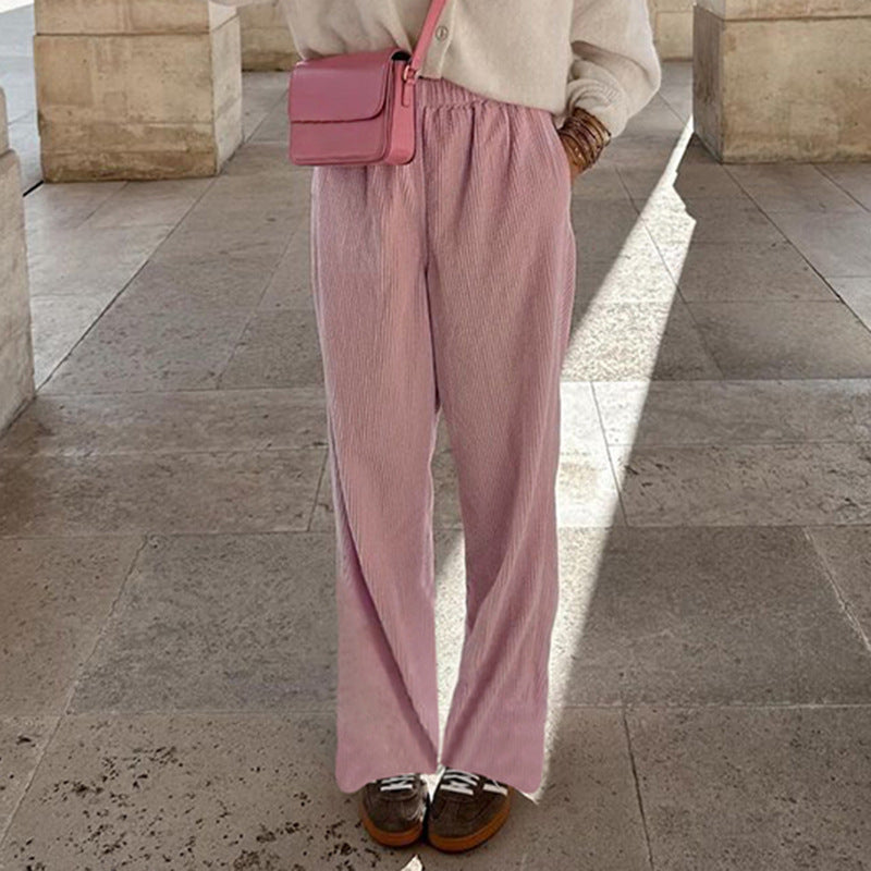 New Corduroy Straight-leg Trousers