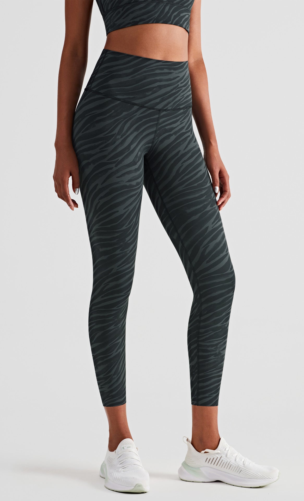 Ink Print Slimming High Waist Peach Hip Lift Fitness Tights